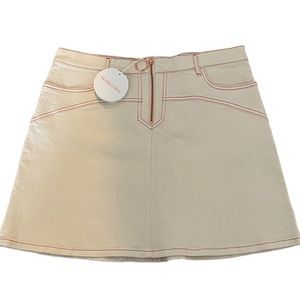 Sold - NWT- See by Chloe- Denim Skirt with Pull - IT size 48